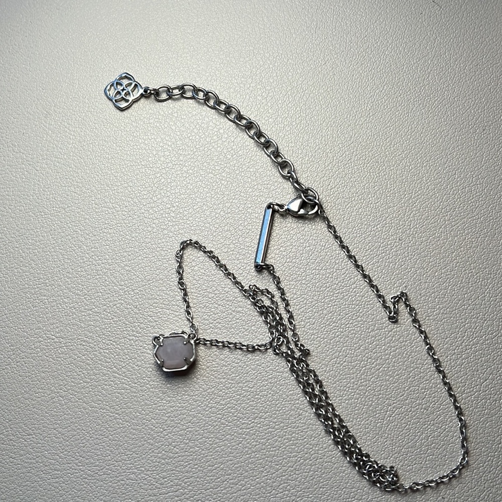 Kendra Scott Jaxon Silver Necklace View 3